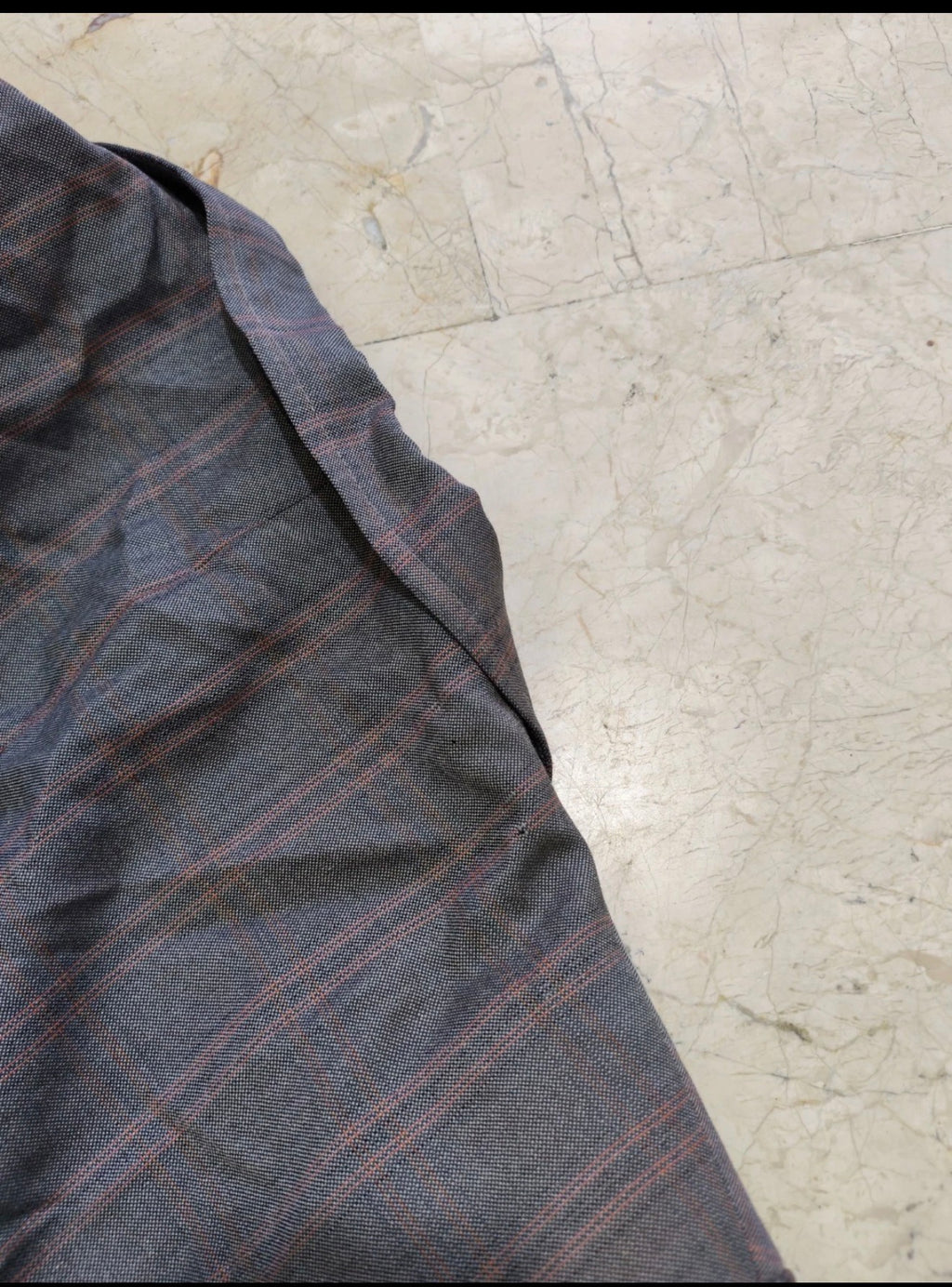 1970s Vintage wool mohair blend Windowpane gray classic jacket blazer 40R 40S
