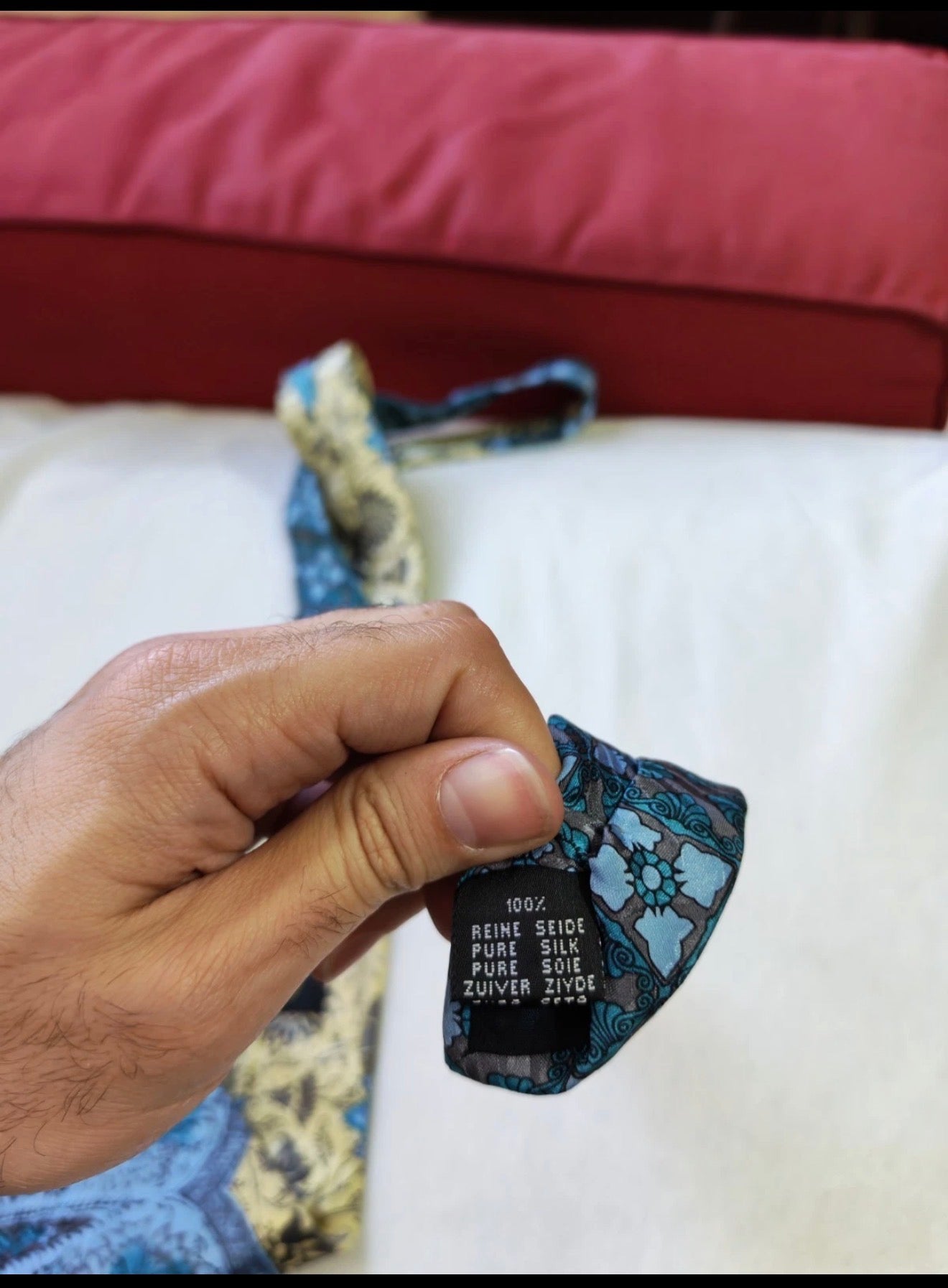 Vintage Westbury 100% all silk luxury paisley floral turquoise neck tie