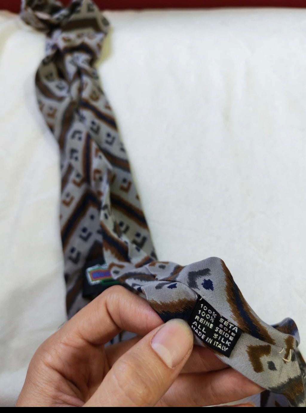 Vintage Westbury classic 100% all silk fancy geometric motif neck tie