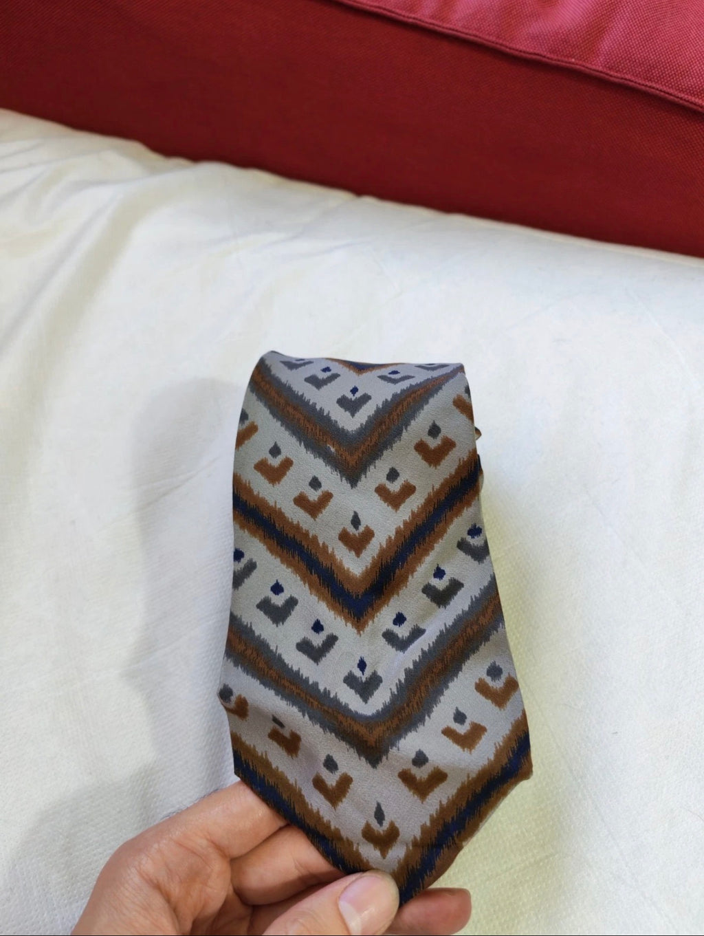 Vintage Westbury classic 100% all silk fancy geometric motif neck tie