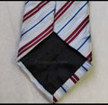 Vintage Ermenegildo Zegna classic silk cotton luxury Regimental neck tie