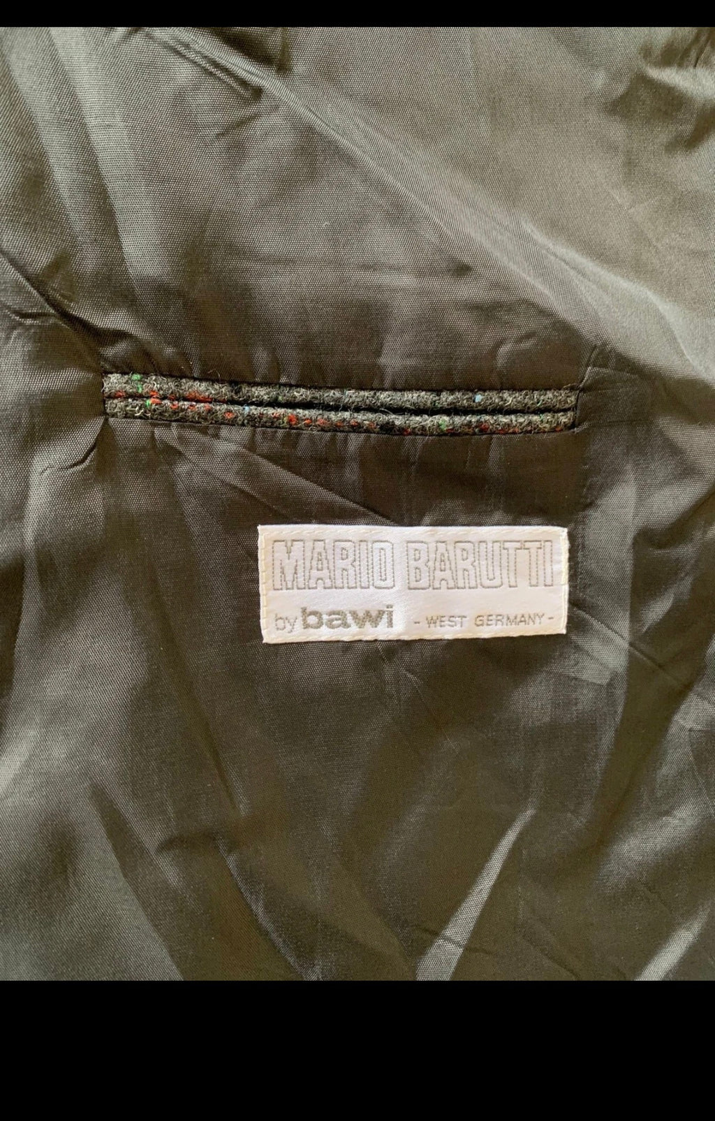 Vintage pure wool handwoven tweed charcoal hunting jacket blazer 46R 46L XL