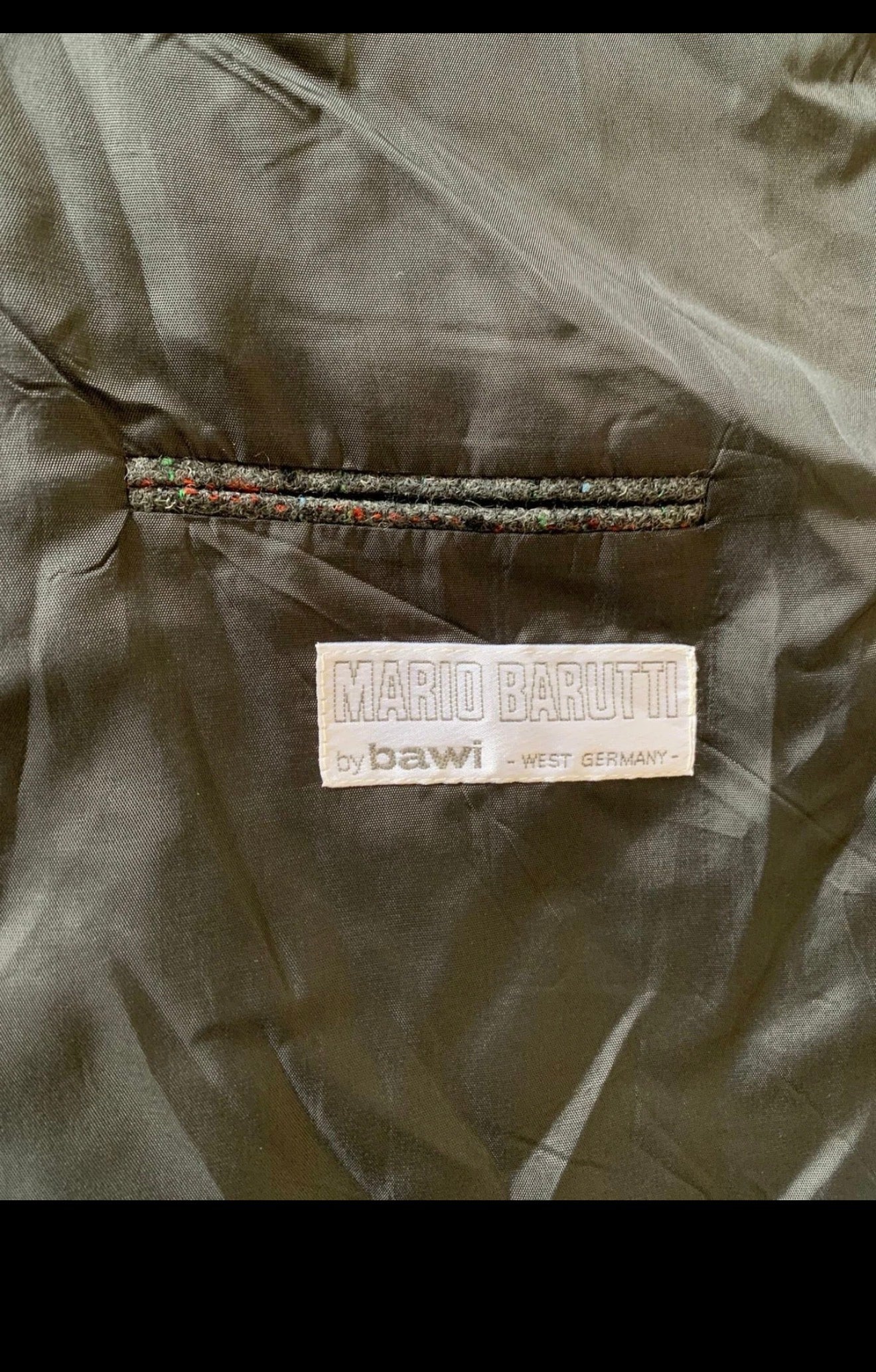 Vintage pure wool handwoven tweed charcoal hunting jacket blazer 46R 46L XL