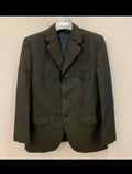 1970s Vintage wool blend classic green 3 button suit 40R