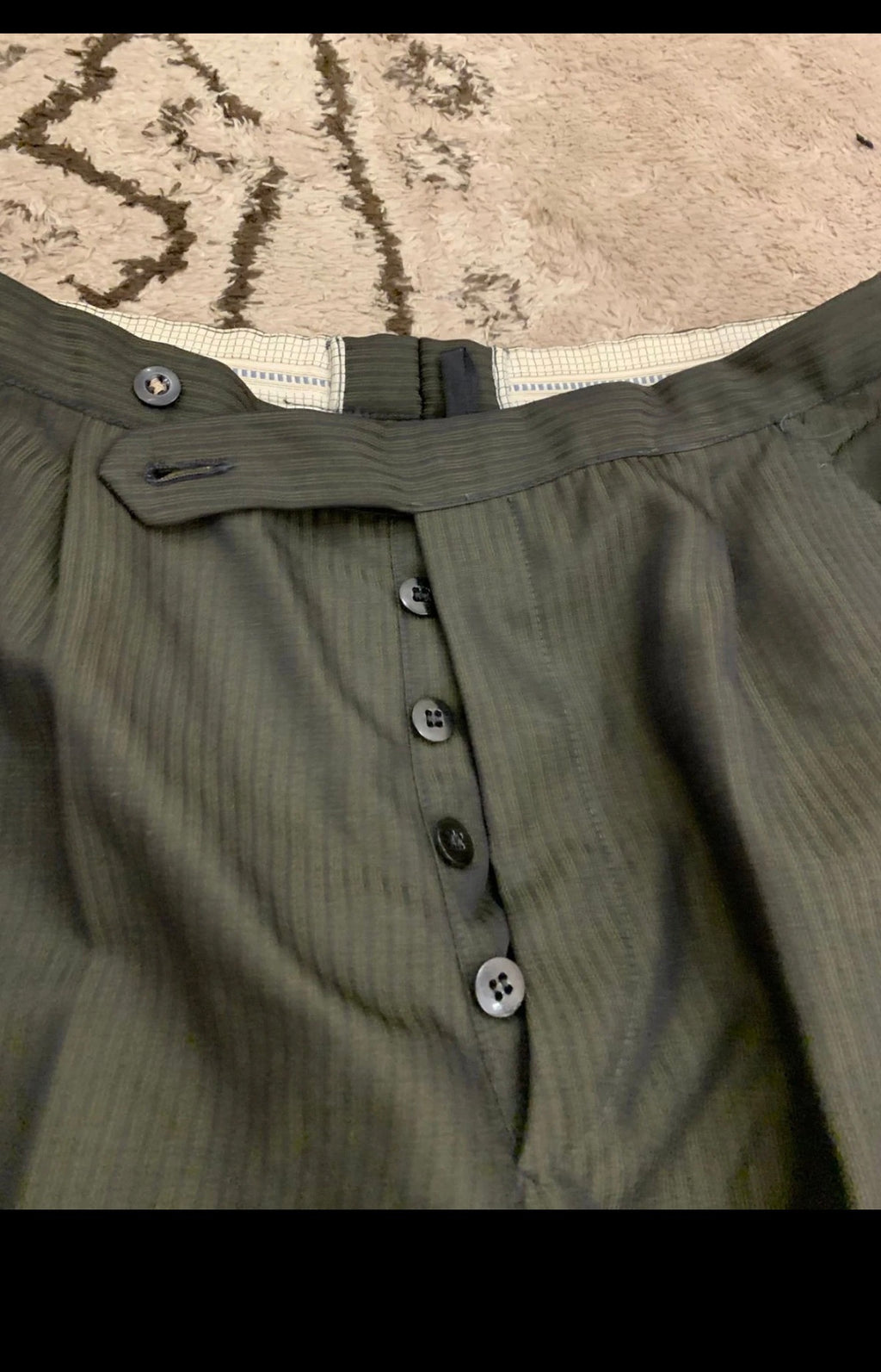 1970s Vintage wool blend classic green 3 button suit 40R