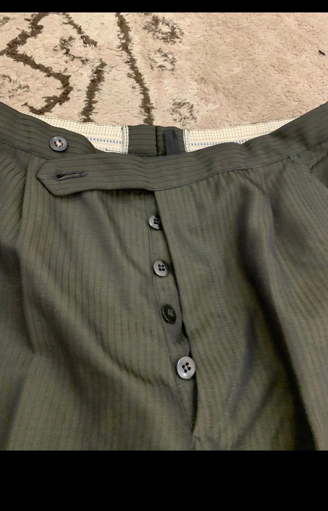 1970s Vintage wool blend classic green 3 button suit 40R