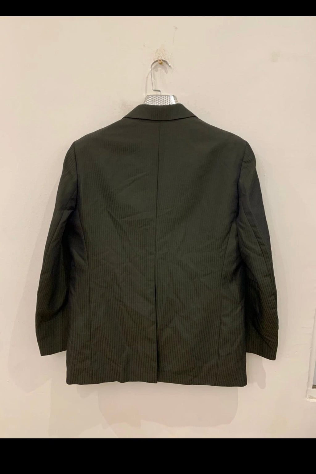 1970s Vintage wool blend classic green 3 button suit 40R