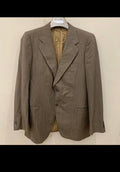 Vintage Belvest superfine pure wool brown striped 2 button classic suit 38R