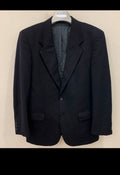 Vintage Forum style wool cashmere classic navy suit jacket blazer 40R