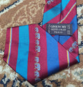 mens vintage Givenchy 100% all silk classic retro luxury striped motif neck tie