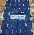 mens vintage Pal Zileri 100% all silk luxury Retro geometric navy neck tie