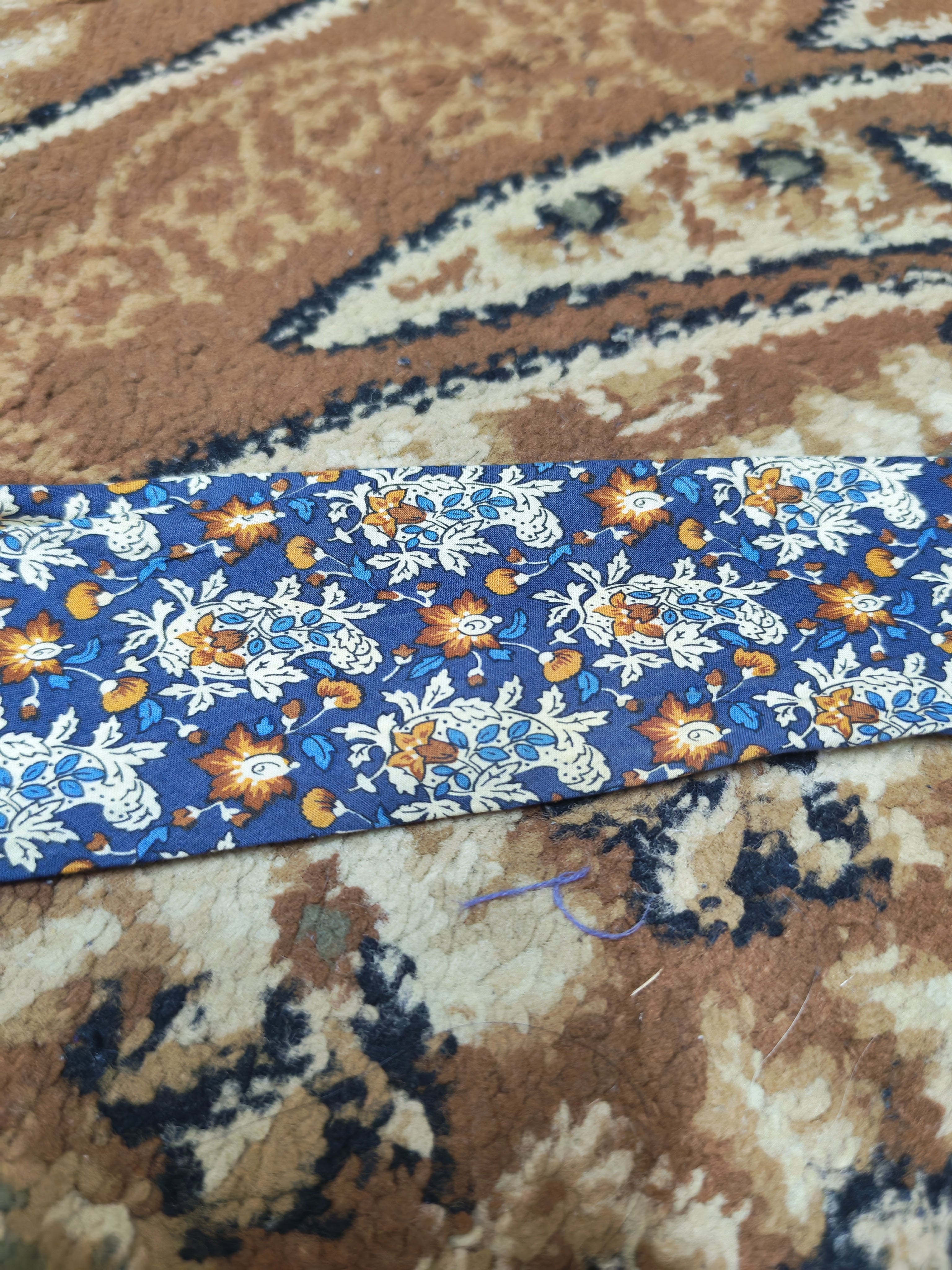 mens vintage Hugo Boss classic 100% cotton luxury paisley floral neck tie