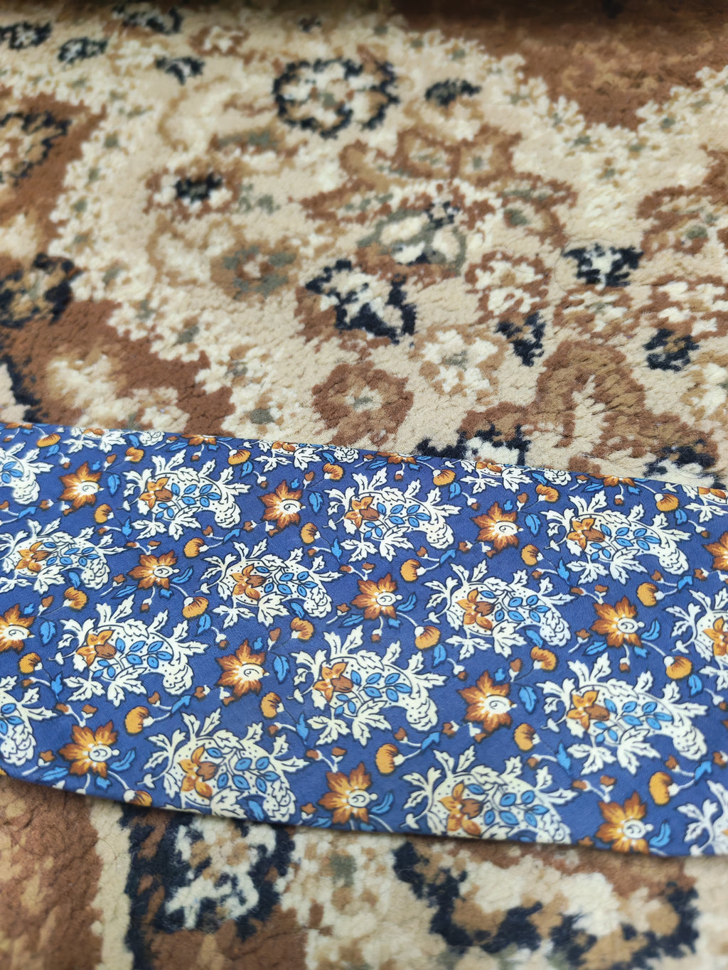 mens vintage Hugo Boss classic 100% cotton luxury paisley floral neck tie