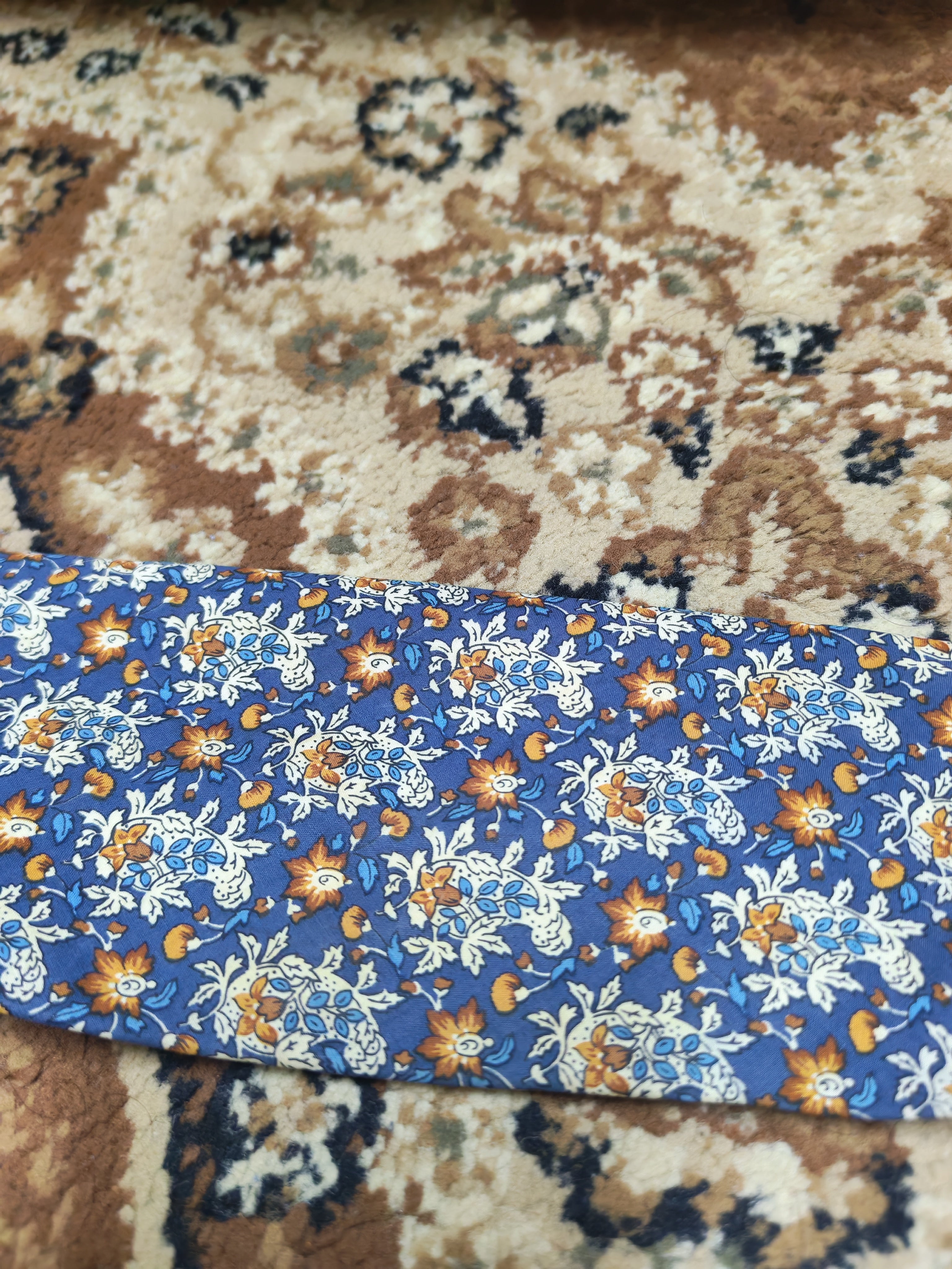 mens vintage Hugo Boss classic 100% cotton luxury paisley floral neck tie