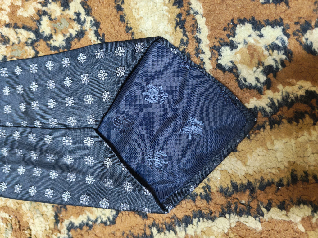 mens vintage Brooks Brothers Makers classic 100% all silk luxury black neck tie