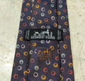 Vintage Hermes Paris classic 100% all silk luxury motif brown Polka dots necktie