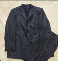 Vintage Daniel Hechter super 100s pure wool charcoal classic suit 46L XL