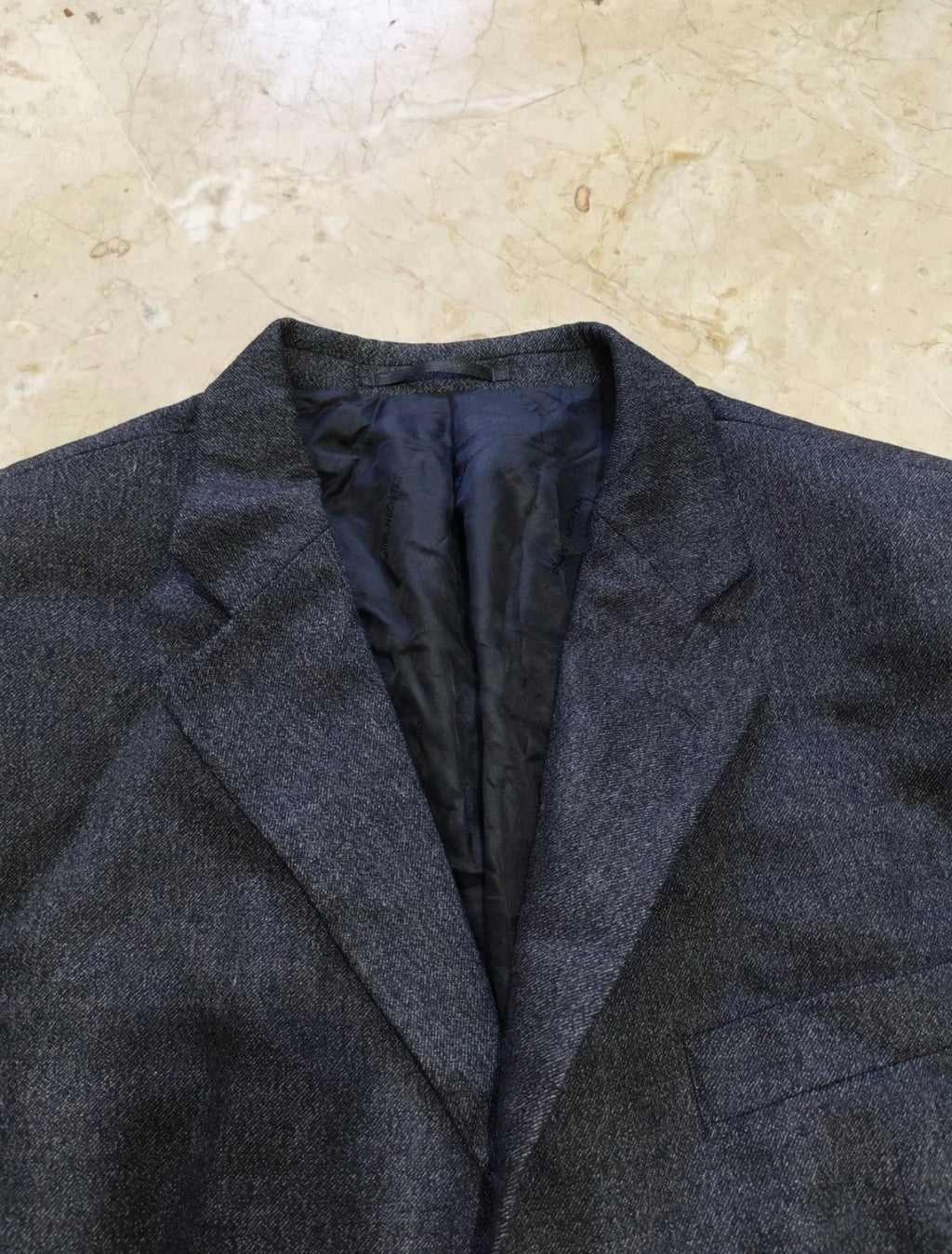 Vintage Daniel Hechter super 100s pure wool charcoal classic suit 46L XL