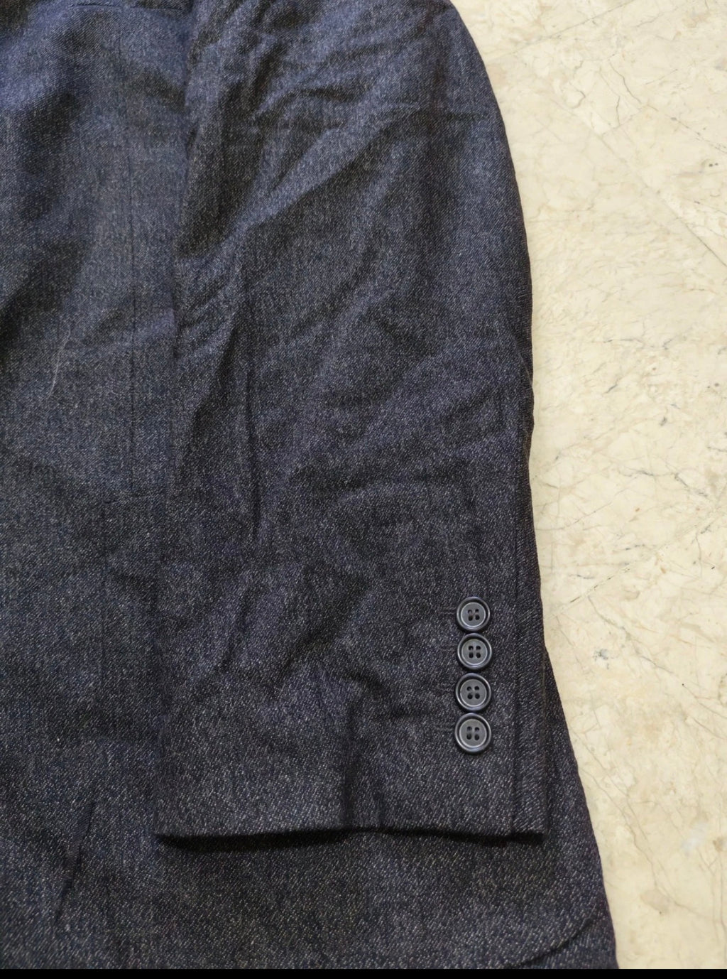 Vintage Daniel Hechter super 100s pure wool charcoal classic suit 46L XL