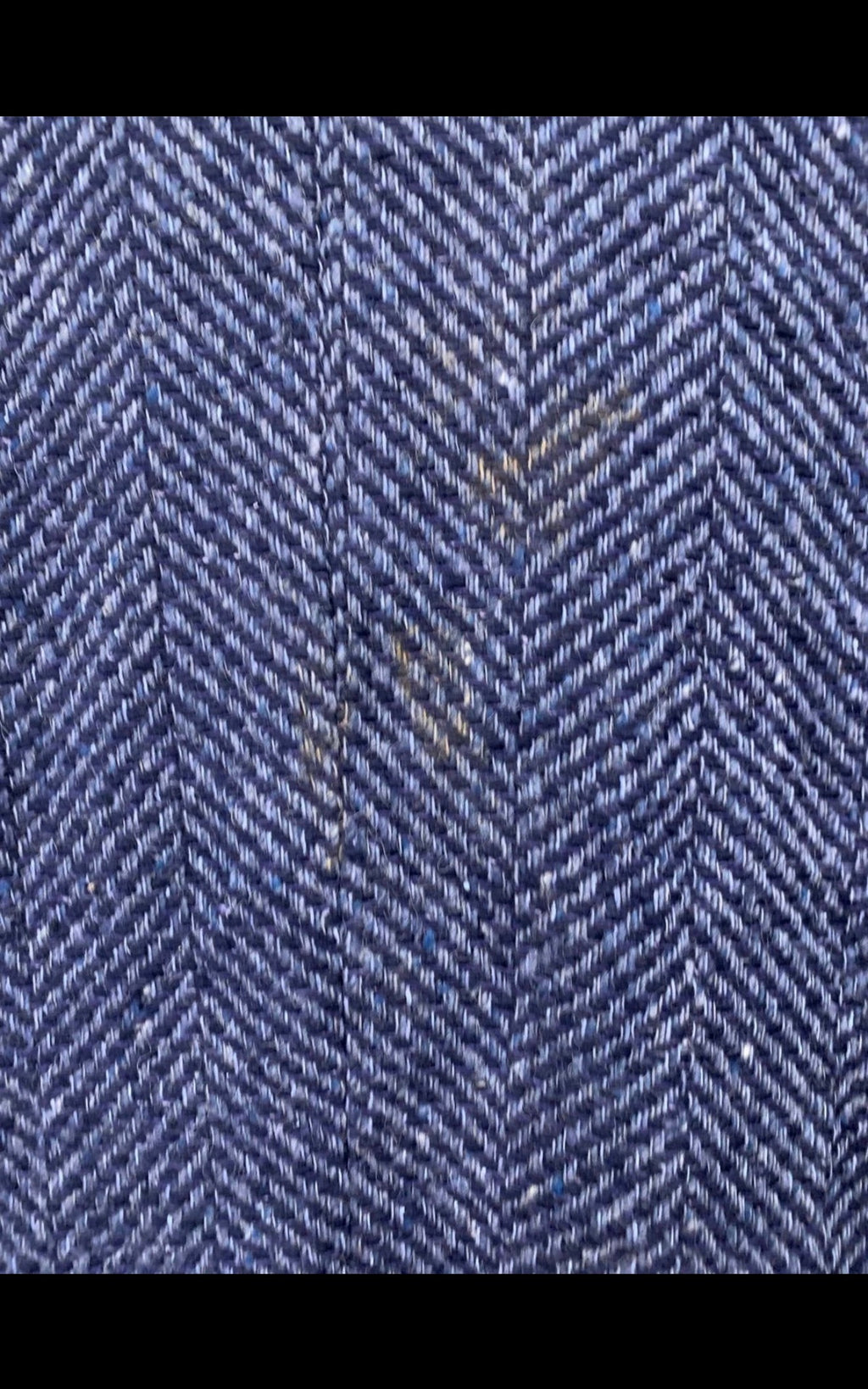 Vintage herringbone Wool Silk blend tweed classic blue hunting jacket blazer 40S