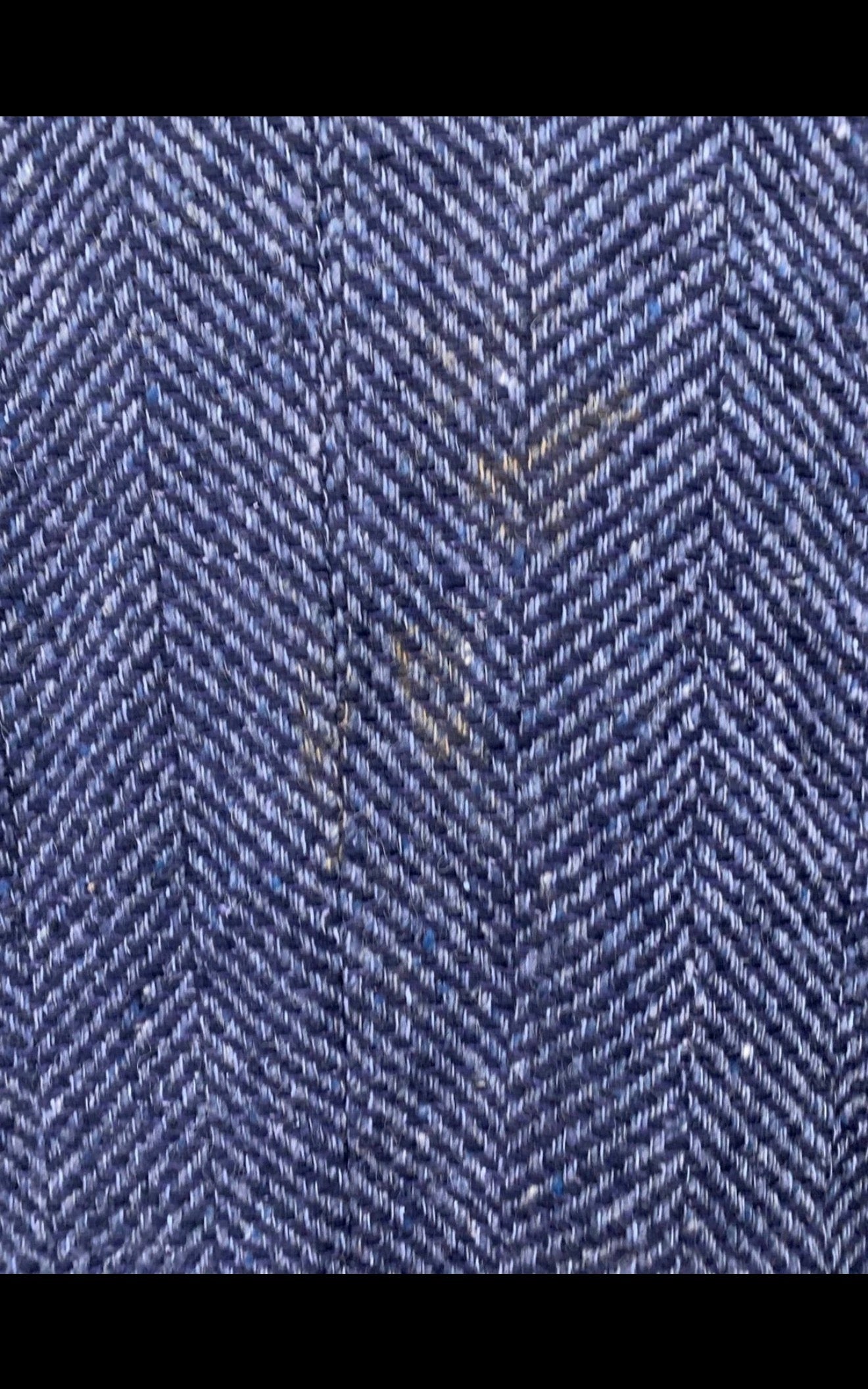 Vintage herringbone Wool Silk blend tweed classic blue hunting jacket blazer 40S