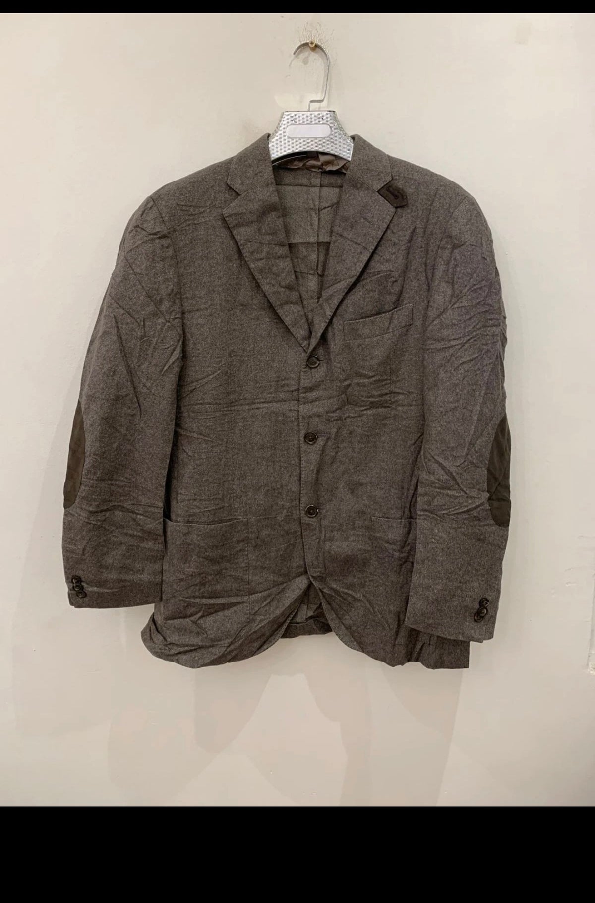 Classic Corneliani Super 130s extrafine merinos wool brown jacket blazer 40R