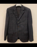 Sartoria Rossi pure superfine wool Windowpane charcoal classic jacket blazer 38R