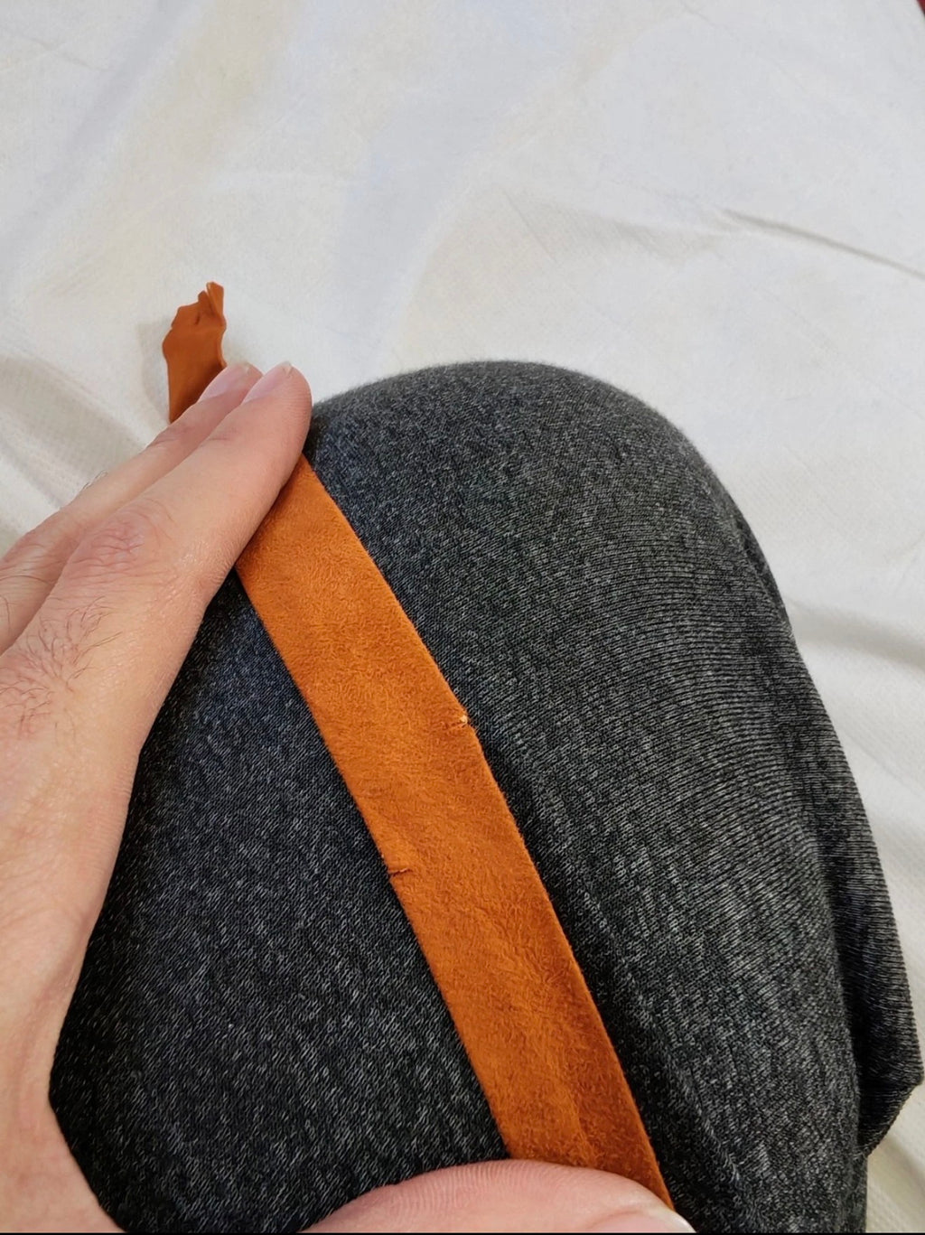 Vintage handmade classic Genuine Suede leather brown western neck tie