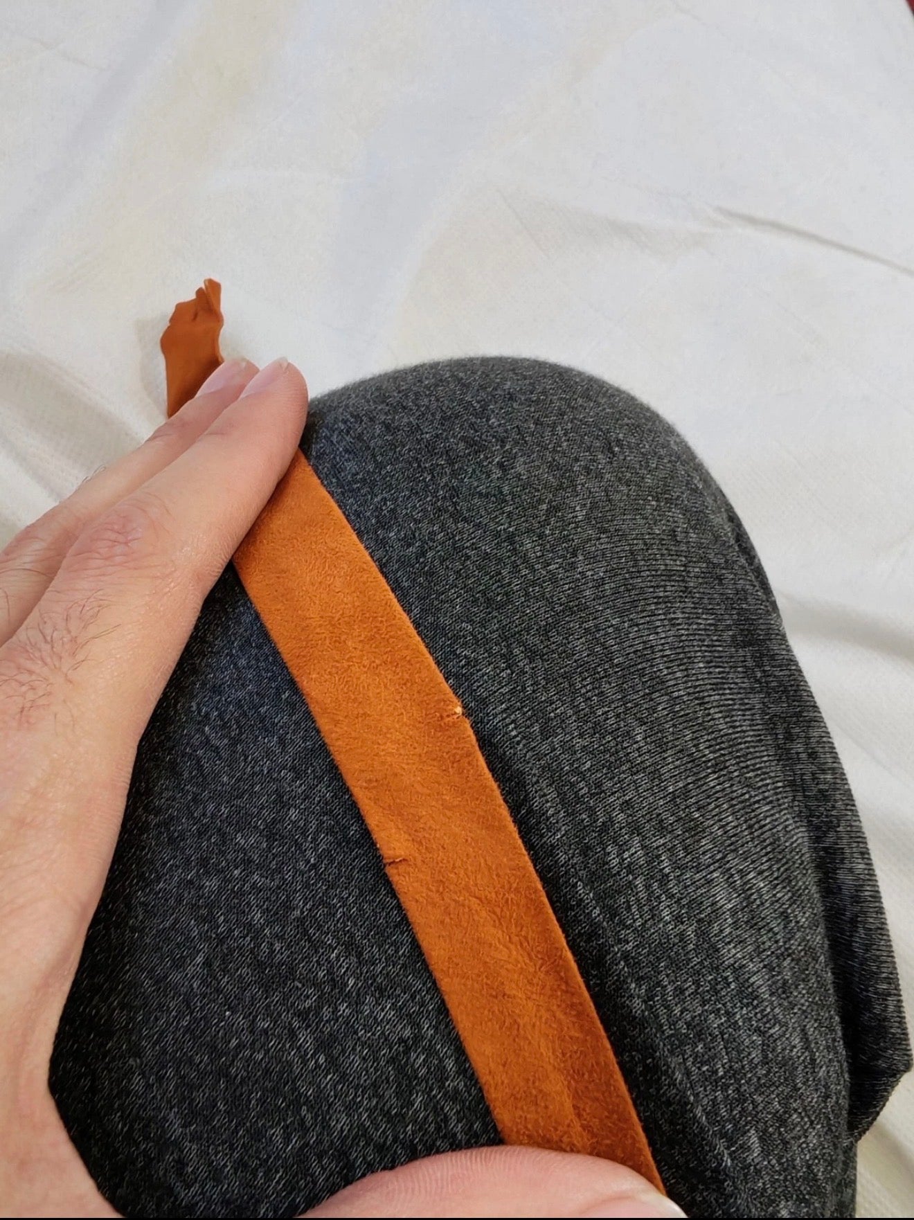 Vintage handmade classic Genuine Suede leather brown western neck tie
