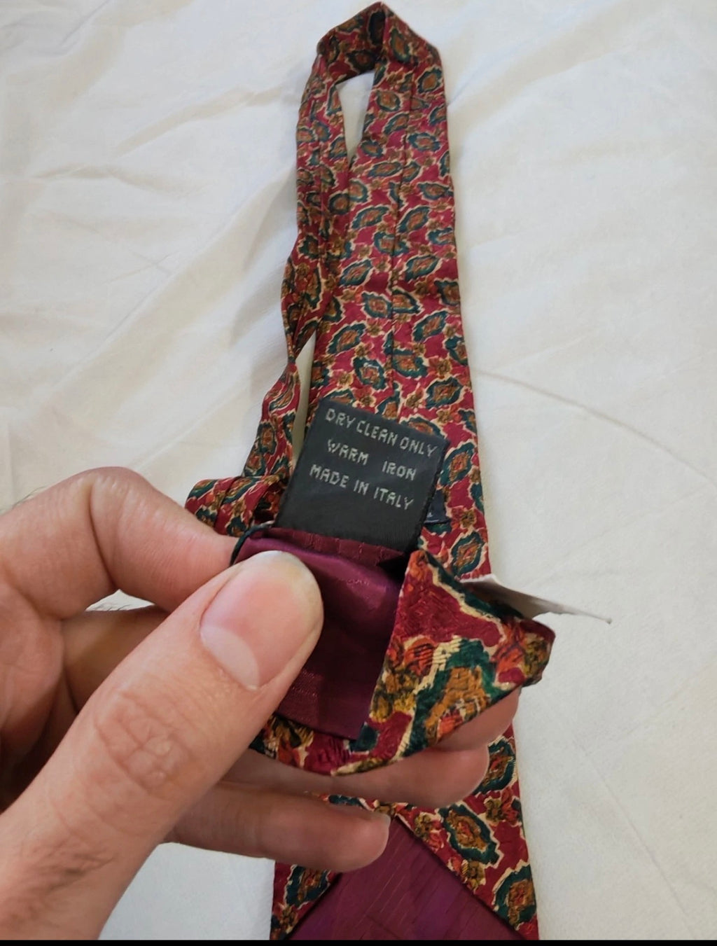 Vintage Ermenegildo Zegna classic 100% all silk Retro luxury geometric neck tie