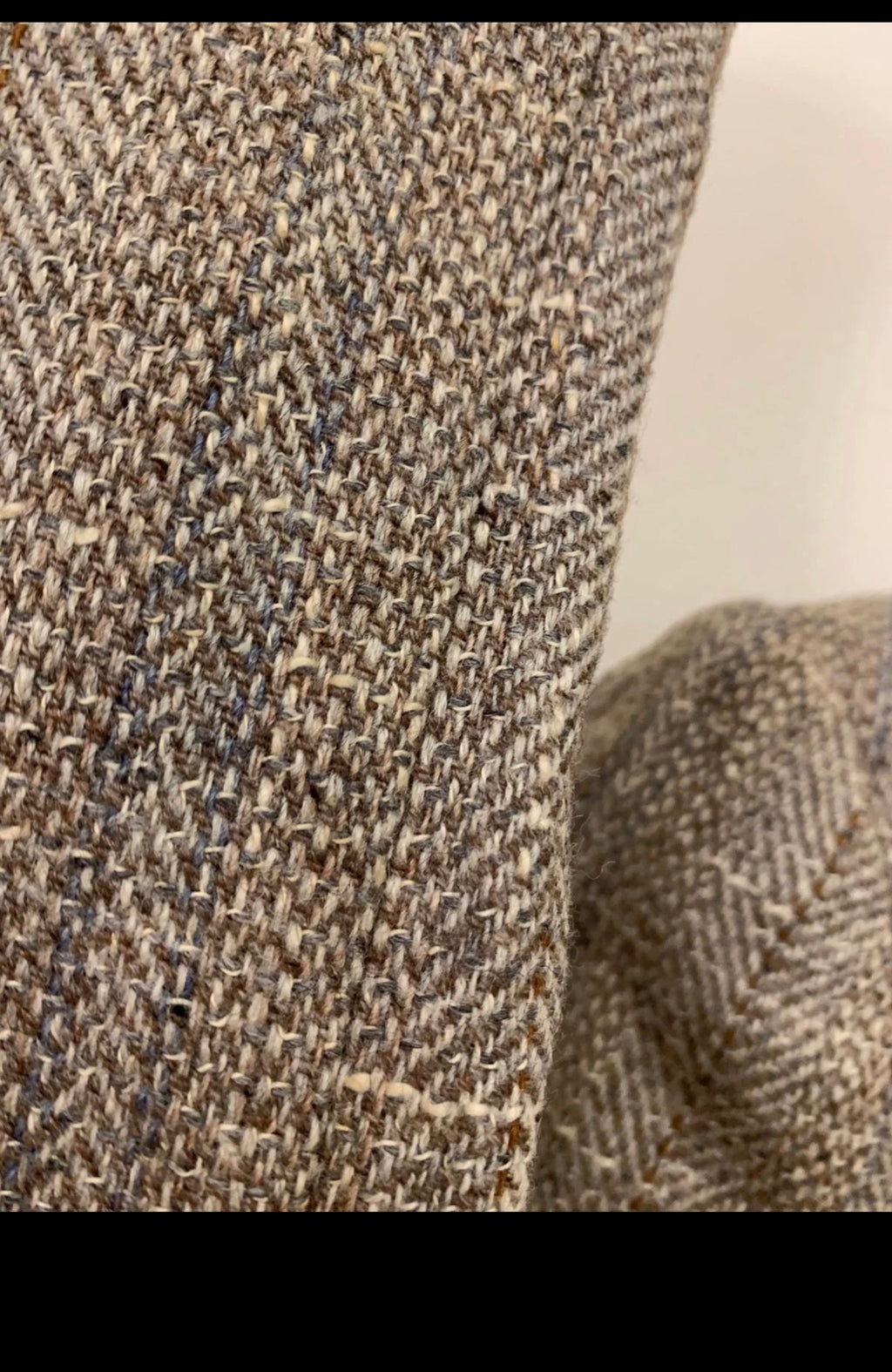 Vintage pure Lambswool Tweed herringbone brown hunting jacket blazer 42R
