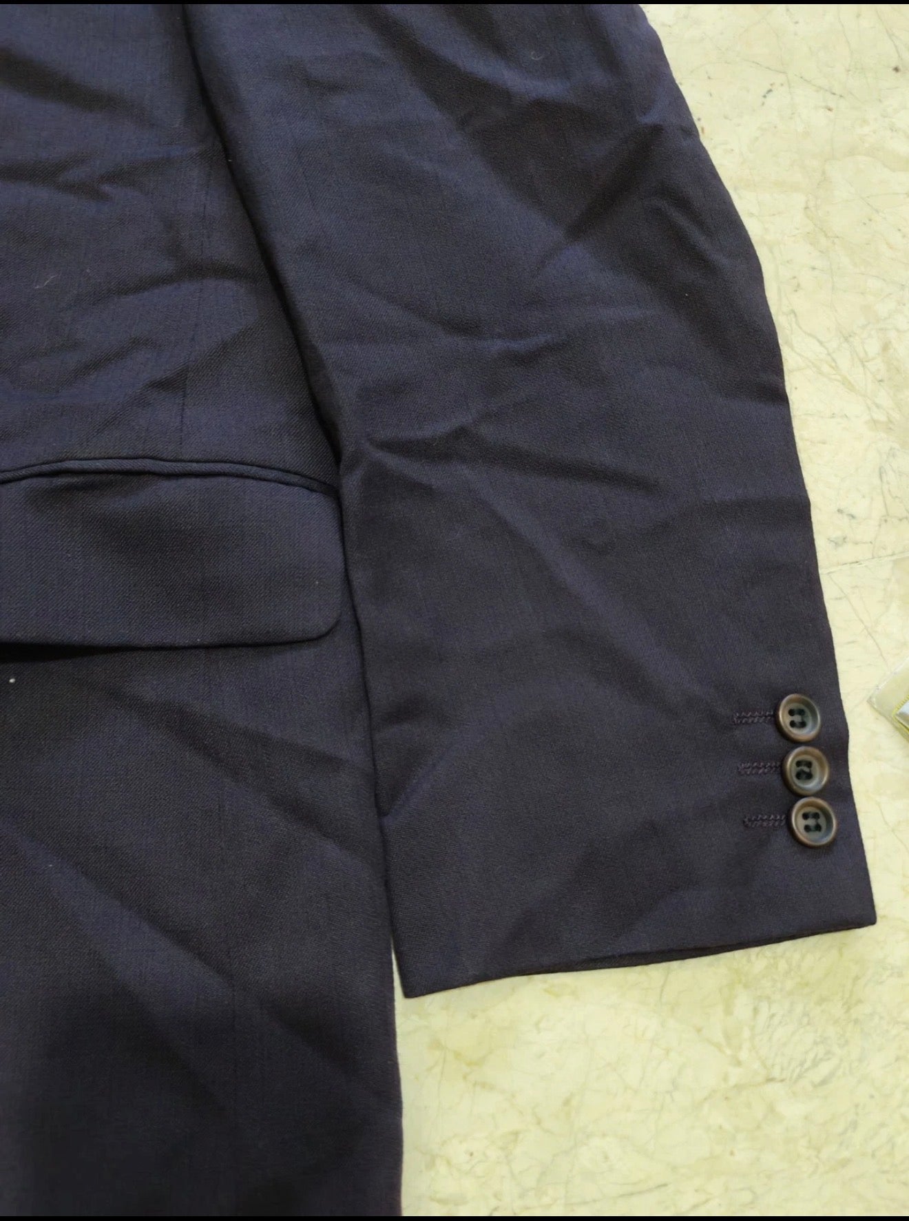 Vintage all worsted double breasted gangster Purple classic suit 38R