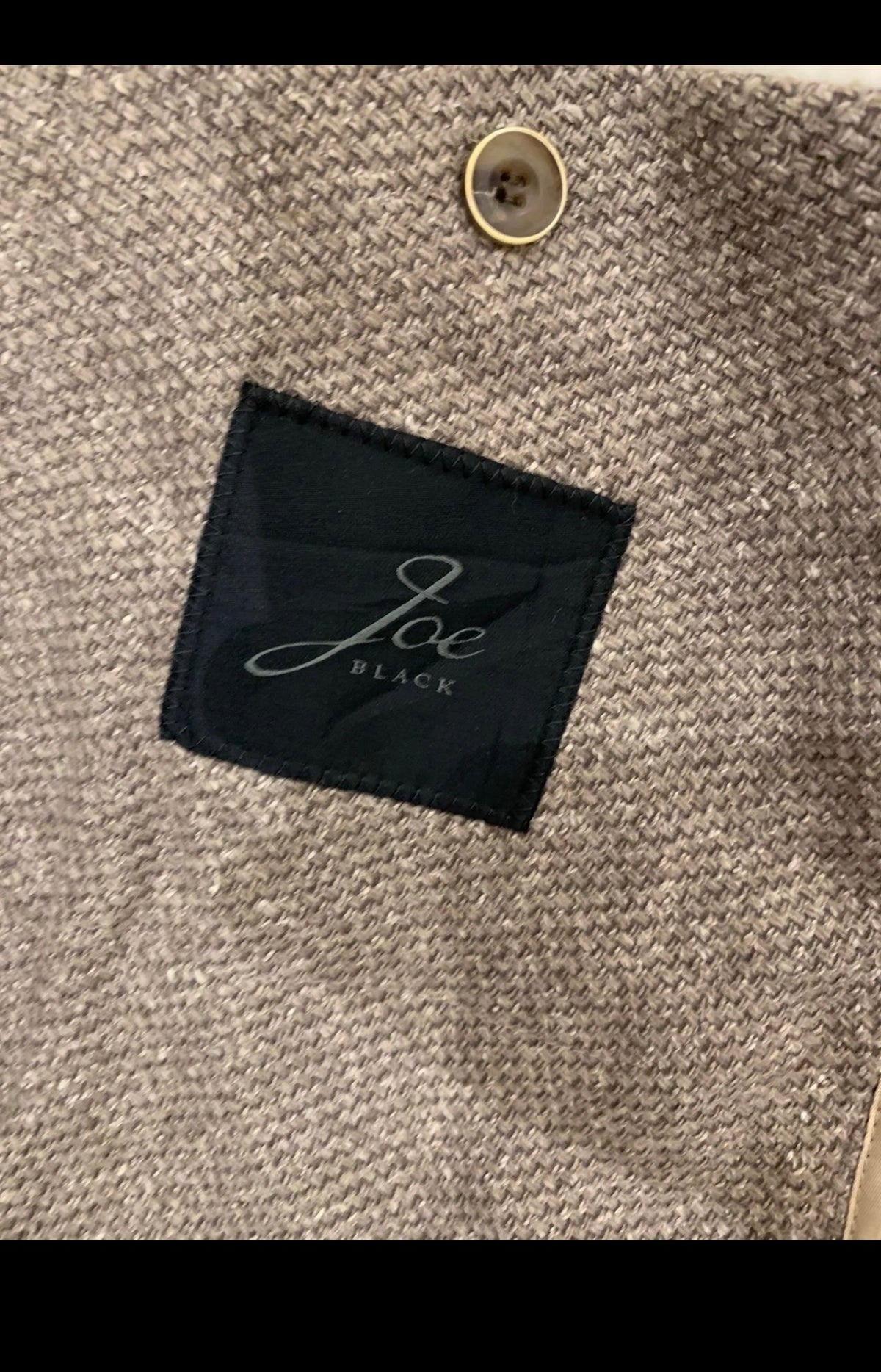 Classic wool silk blend brown Peak lapel 2 button jacket blazer 42R 42L