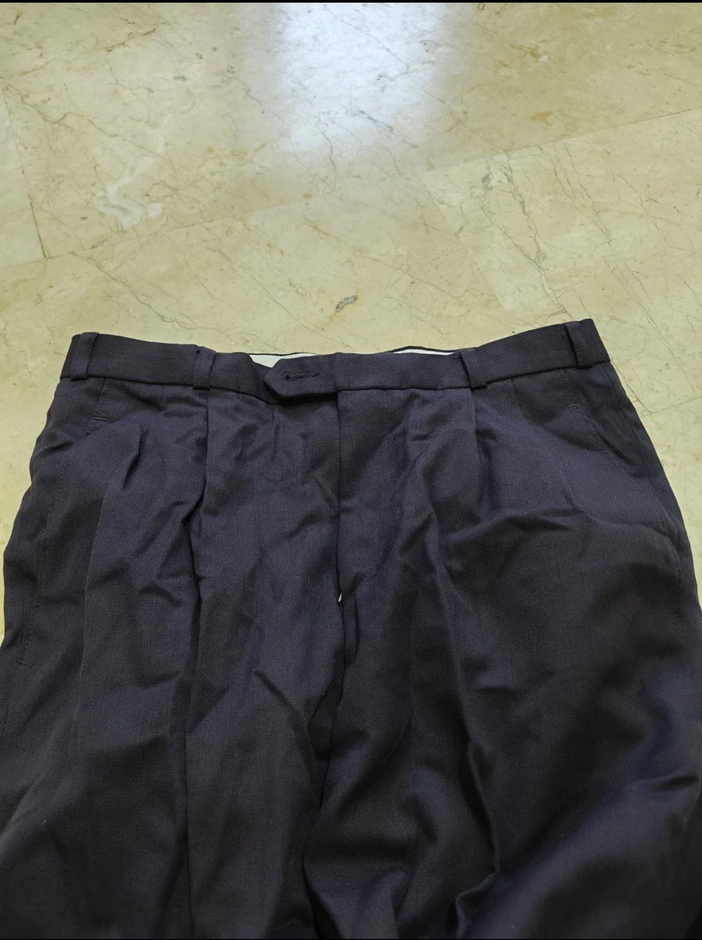 Vintage all worsted double breasted gangster Purple classic suit 38R