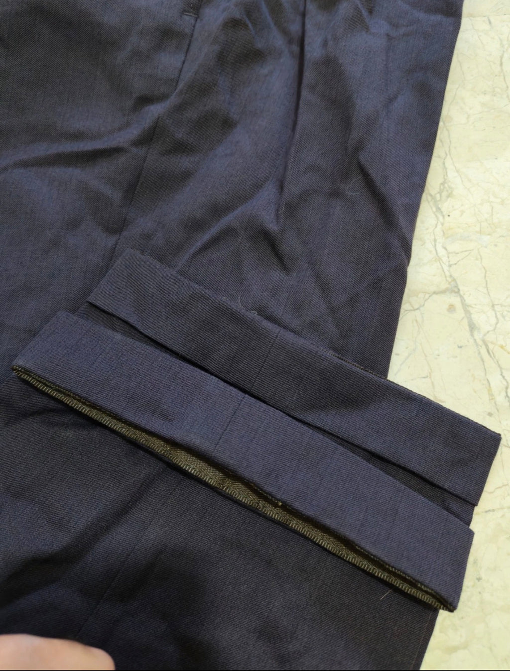 Vintage all worsted double breasted gangster Purple classic suit 38R