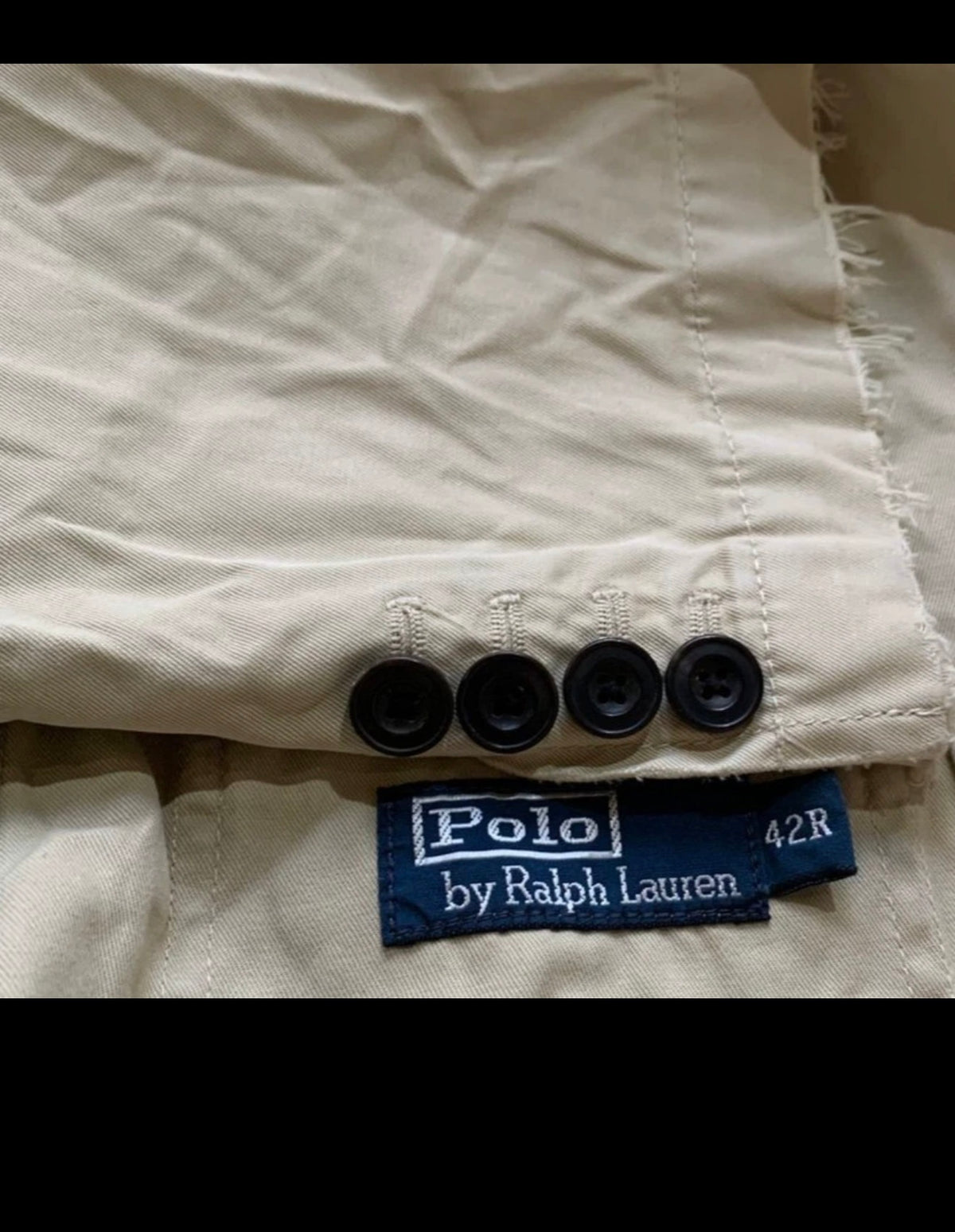 Classic Polo Ralph Lauren 100% cotton beige hunting jacket blazer 40R 40L
