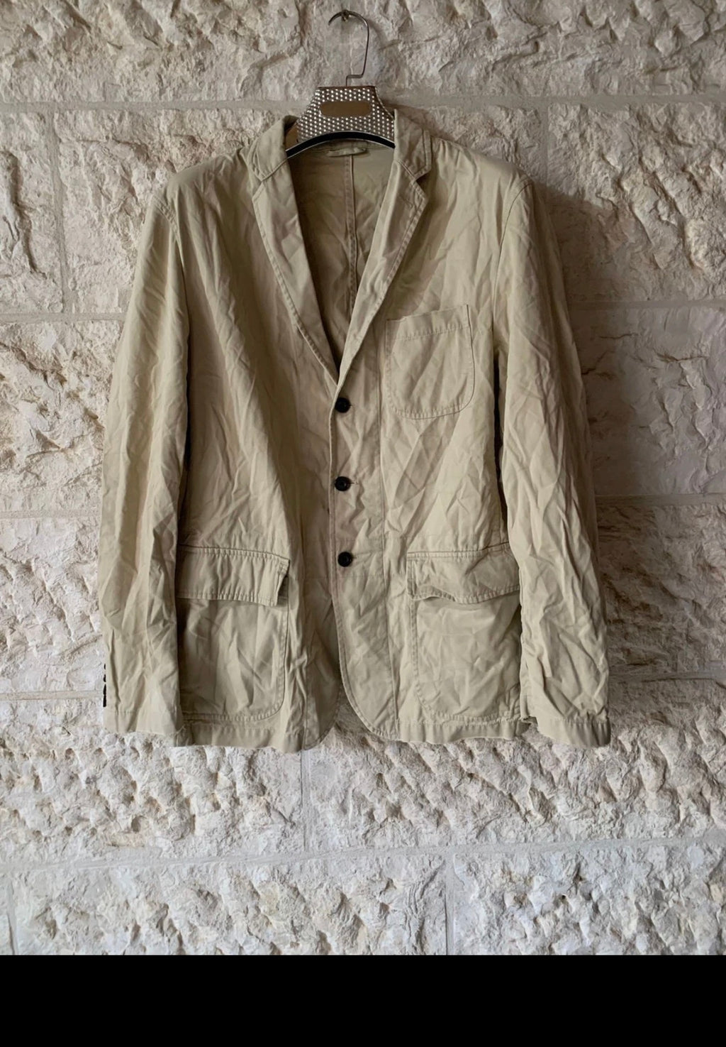 Classic Polo Ralph Lauren 100% cotton beige hunting jacket blazer 40R 40L