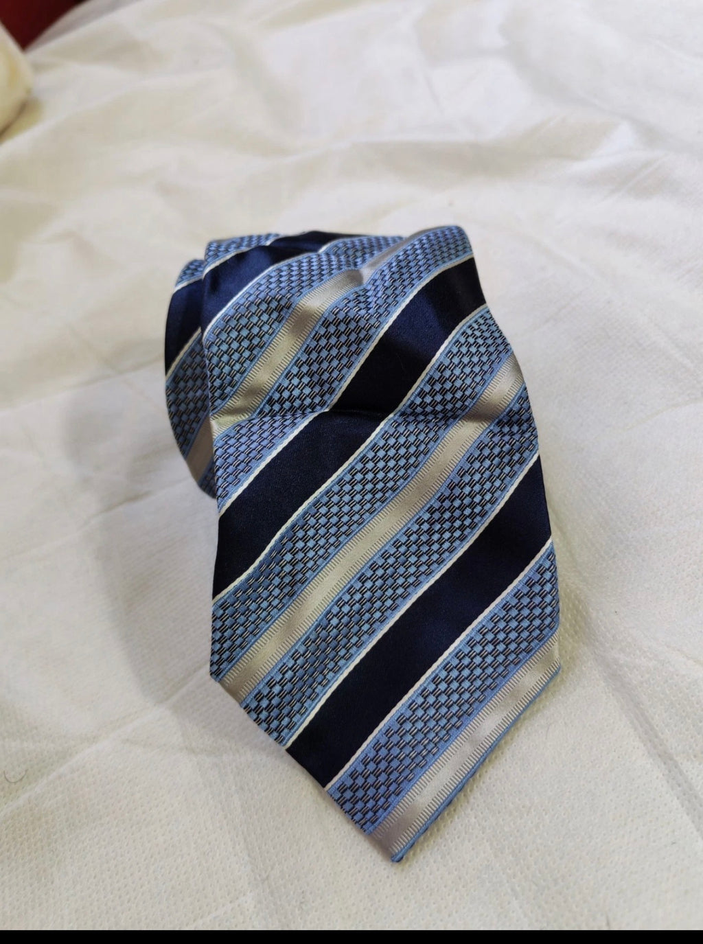 Vintage Ermenegildo Zegna classic 100% all silk fancy Repp neck tie