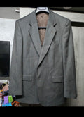 Vintage pure merino extrafine wool birdseye classic brown jacket blazer 40R