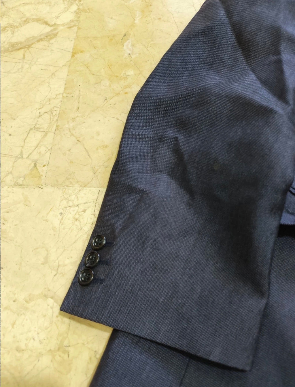 1970s Vintage Westbury wool mohair 2 button classic blue suit 42R