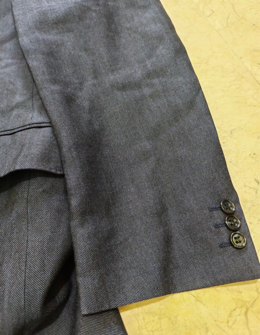 1970s Vintage Westbury wool mohair 2 button classic blue suit 42R