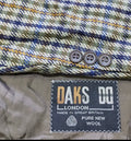 Vintage Daks DD London 100% pure wool plaid classic hunting jacket blazer 44R