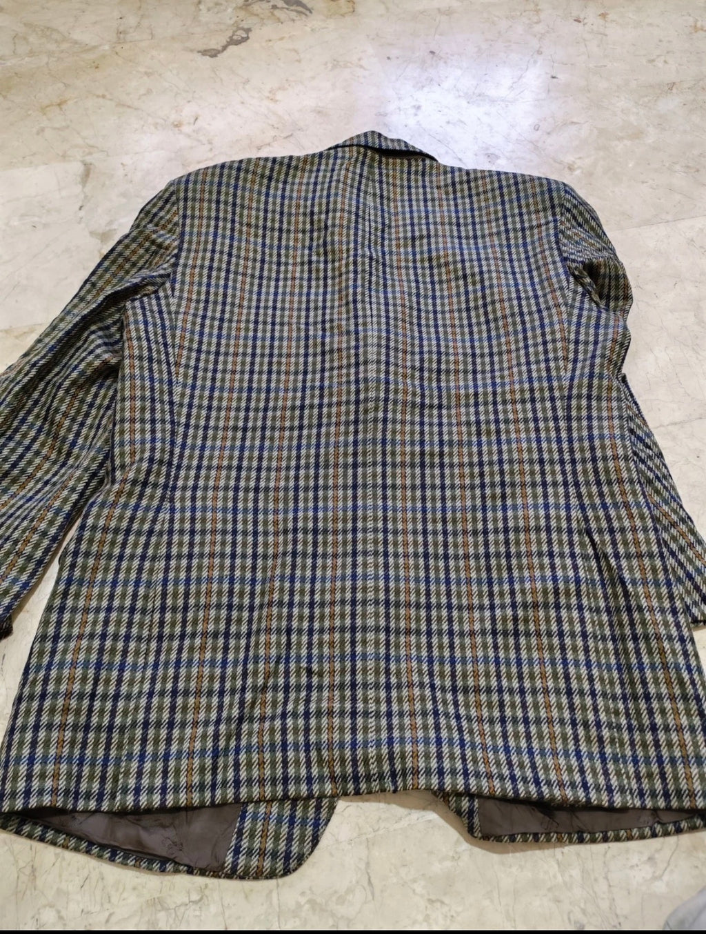 Vintage Daks DD London 100% pure wool plaid classic hunting jacket blazer 44R