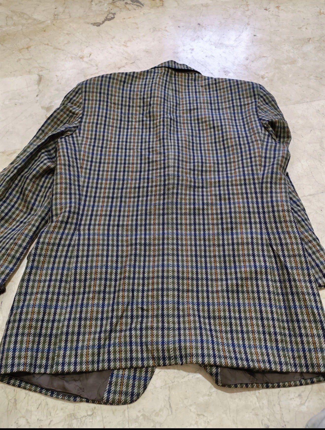 Vintage Daks DD London 100% pure wool plaid classic hunting jacket blazer 44R