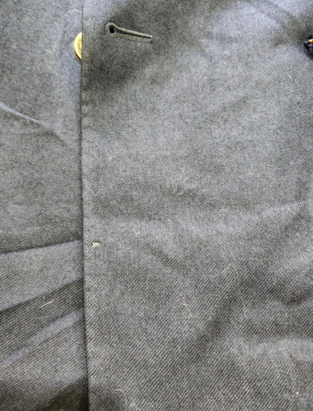 Vintage Magee pure wool double breasted gold button navy jacket blazer 42R