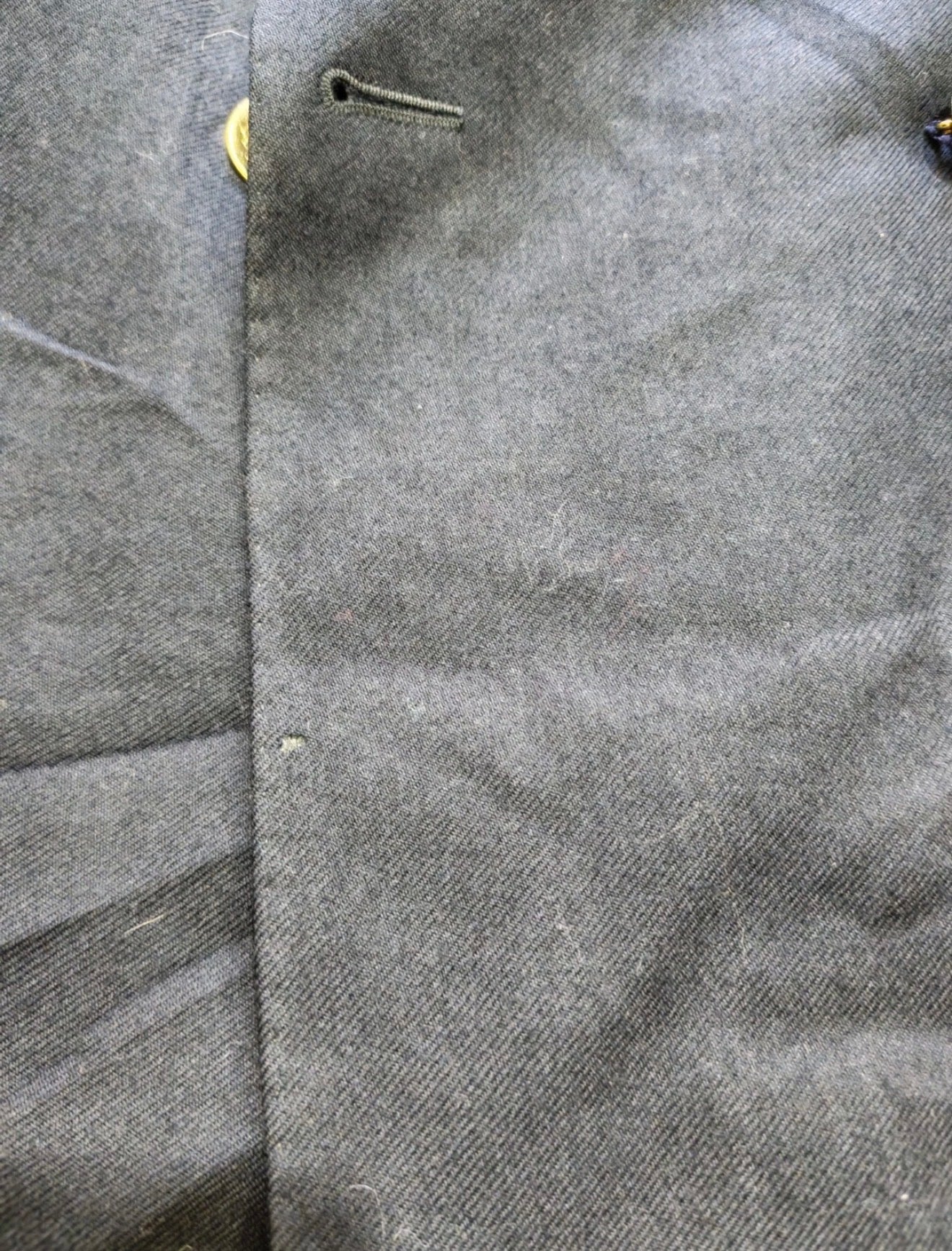 Vintage Magee pure wool double breasted gold button navy jacket blazer 42R