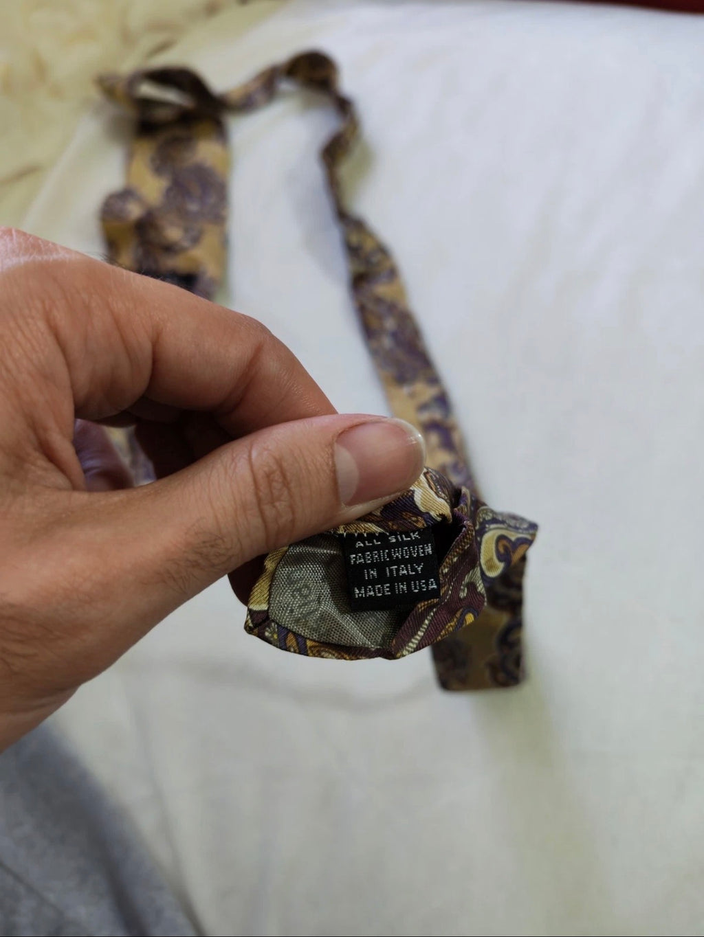 Vintage Christian Dior Monsieur 100% all silk luxury paisley floral neck tie