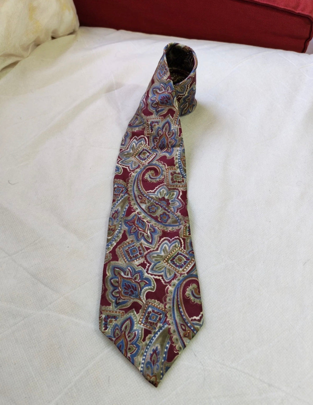 Vintage Christian Dior Monsieur 100% all silk luxury paisley floral neck tie