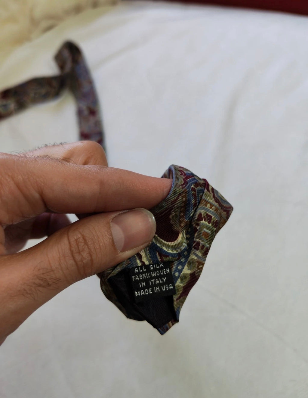 Vintage Christian Dior Monsieur 100% all silk luxury paisley floral neck tie