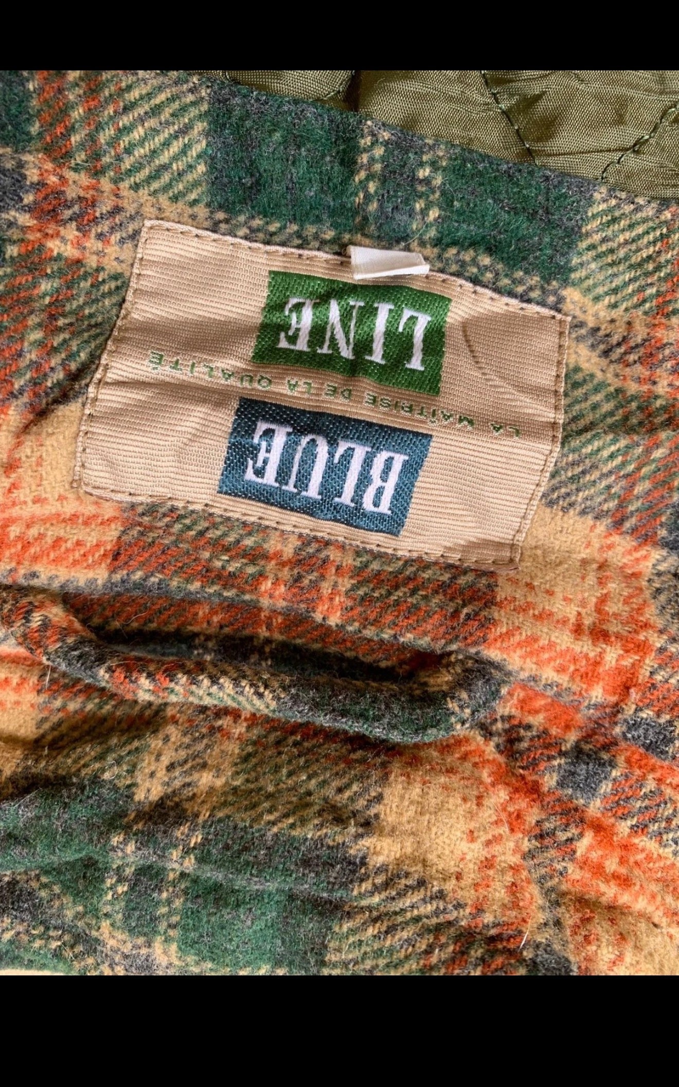 Vintage wool blended classic plaid sweater jacket 48R 48S XL
